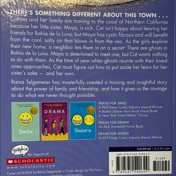 Paperback Scholastic 'Ghosts' by Raina Telgemeier - Children’s Graphic Novel - Picture 4 of 11
